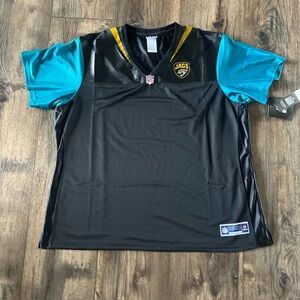 NWT Jacksonville Jaguars NFL Pro Line Blank Jersey Black Teal Size 3XL